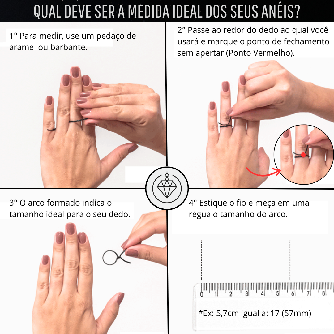 Anel Minimalista com Zircônia em Formato de Diamante e Acabamento em Ouro Rosé 14K